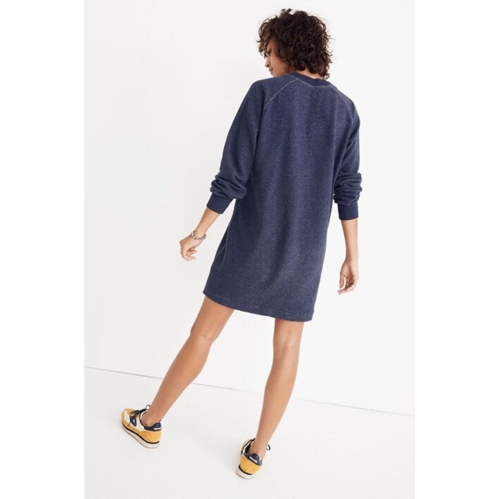 Madewell Sweatshirt Dress Women Large Gray Heathered Casual Loungewear